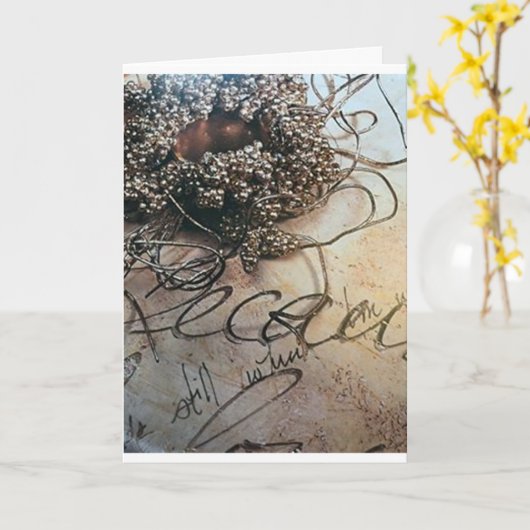 *BESONDERE ZEITEN - SONDERFREUNDE* NUR KRISTMAS KARTE (Gelbe Blume)