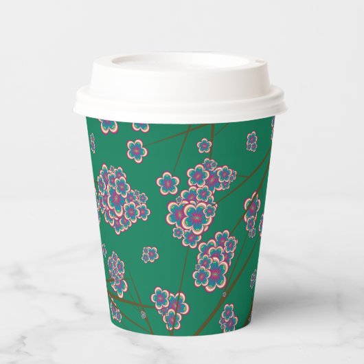 Besondere Zweige 8oz. Pappbecher (Vorderseite)