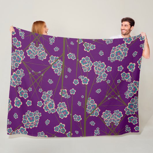 Besondere Zweige Amethyst Fleece Blanket (Beispiel)