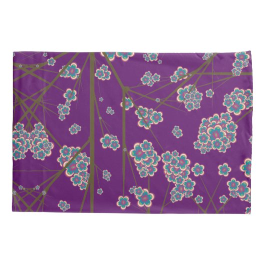 Besondere Zweige Amethyst Pillowcases (2 Größen) Kissenbezug (Rückseite-Links)