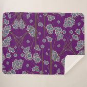 Besondere Zweige Amethyst Sherpa Blanket Sherpadecke (Vorderseite (Horizontal))