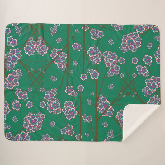 Besondere Zweige Sherpa Blanket Sherpadecke (Vorderseite (Horizontal))