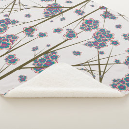 Besondere Zweige Sherpa Blanket Sherpadecke