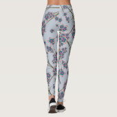Besondere Zweige Sky Blue Leggings (Rückseite)