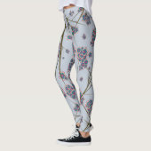 Besondere Zweige Sky Blue Leggings (Links)