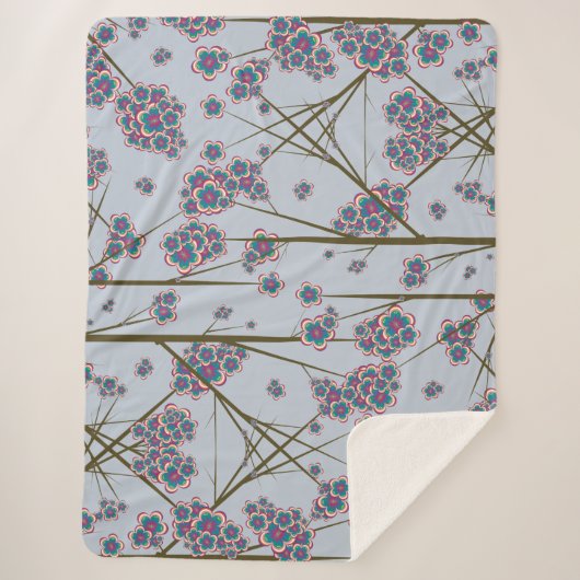 Besondere Zweige Sky Sherpa Blanket Sherpadecke (Vorderseite)