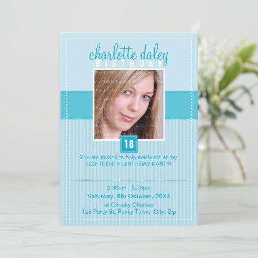 BESONDERER ANLASS LÄDT: EIN: reizendes Quadrat 7P Einladung (Stehend Vorderseite)