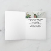 Besonderer Freund Vielen Dank an den Hummingbird G Karte (Innenseite)