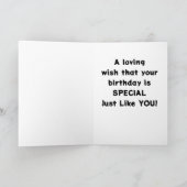 BESONDERER GEBURTSTAG FÜR EINEN SEHR *BESONDEREN Z KARTE (Innenseite)