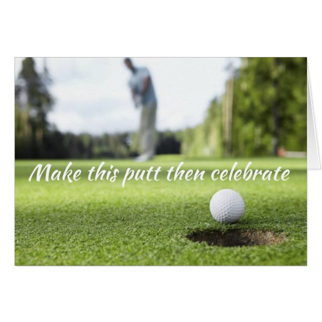 ***BESONDERER GOLFER'S*** BIRTHTAG "GROSER RUNDEN! (Vorderseite (Horizontal))