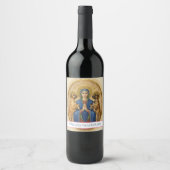 Besonderer Holly Great Dane Wein Weinetikett (Vorderseite)