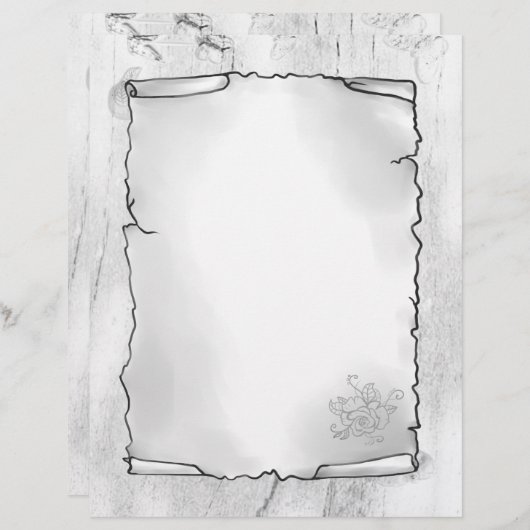 Besonderes Briefbogen (Vorne/Hinten)