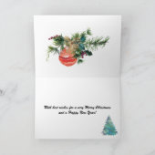 Besonderes Glossy Schöne Weihnachtskarte Feiertagskarte (Innenseite)