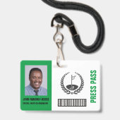 BESONDERES GOLF EVENT SECURITY ABZEICHEN AUSWEIS (Vorderseite mit Lanyard)