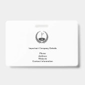 BESONDERES GOLF EVENT SECURITY ABZEICHEN AUSWEIS (Rückseite)