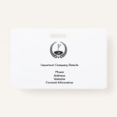 BESONDERES GOLF EVENT SECURITY ABZEICHEN AUSWEIS (Rückseite)