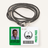 BESONDERES GOLF EVENT SECURITY ABZEICHEN AUSWEIS (Vorderseite mit Schlüsselband)