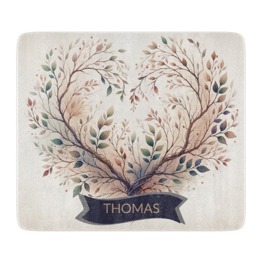 Besonderes Herz Einzigartiges Personalisiertes Sch Schneidebrett (Vorderseite)