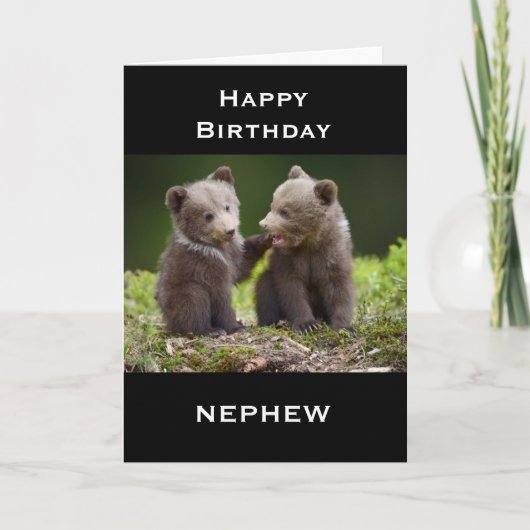 BESONDERES *NEPHEW* AM GEBURTSTAG! KARTE (Vorderseite)