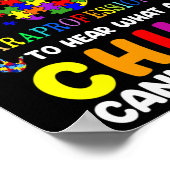 Besonderes Paraprofessional Autismus Awareness Poster (Ecke)