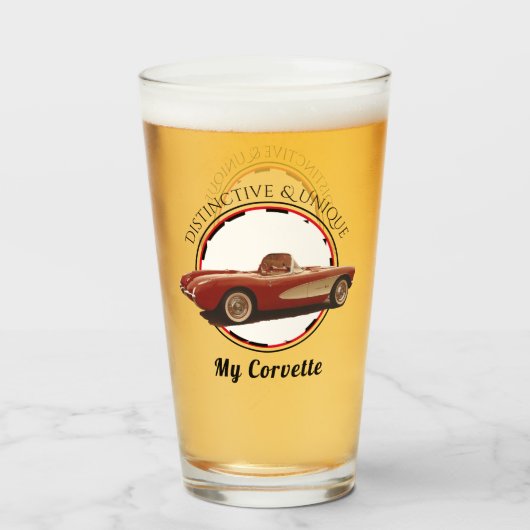 Besonderheit und Einzigartigkeit, meine Corvette-G Glas (Vorne (Gefüllt))