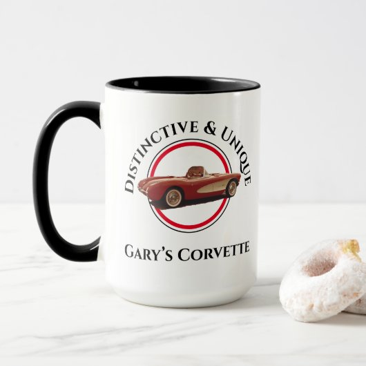 Besonderheit und Einzigartigkeit, meine Corvette-T Tasse (Mit Donut)