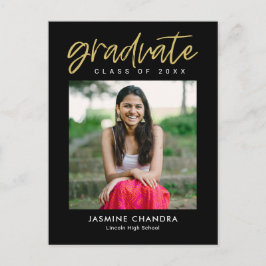 Besonders Coole bearbeitbare Abschluss-Postkarte Postkarte