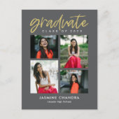 Besonders Coole bearbeitbare Abschluss-Postkarte Postkarte (Vorderseite)