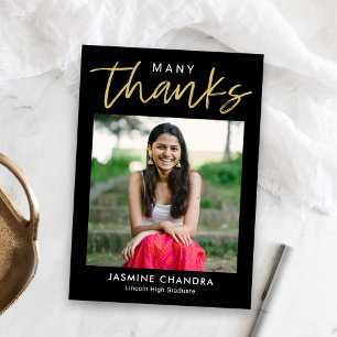 Besonders Coole Editable Color Abschluss Vielen Da Dankeskarte