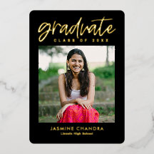 Besonders Coole Foil Abschluss bearbeitbare Farbfo