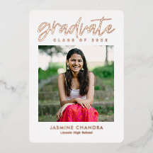 Besonders Coole Foil Abschluss bearbeitbare Farbfo