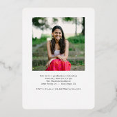 Besonders Cooler Foil-Abschluss bearbeitbare Farbe Folieneinladung (Rückseite)