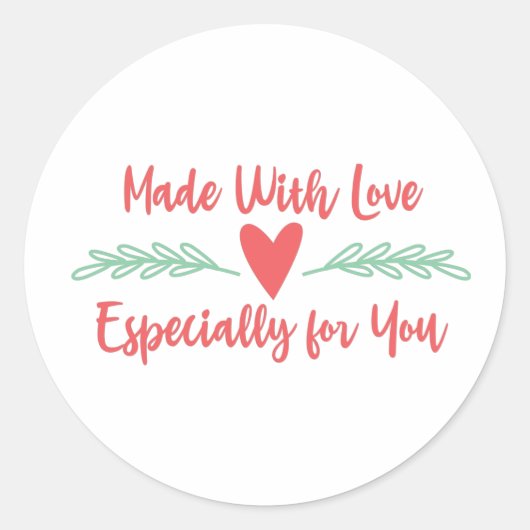 Besonders für Sie Runder Aufkleber (Vorderseite)