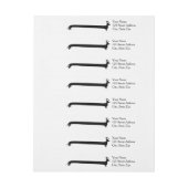 Besonders lange Ren-Dackel-Silhouette (Bogen)