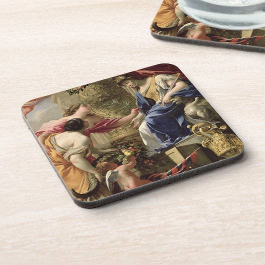 Besonnenheits-führender Frieden und Überfluss, Untersetzer (Linke Seite)