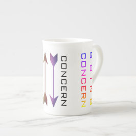 "Besorgnis erregend" Porzellantasse