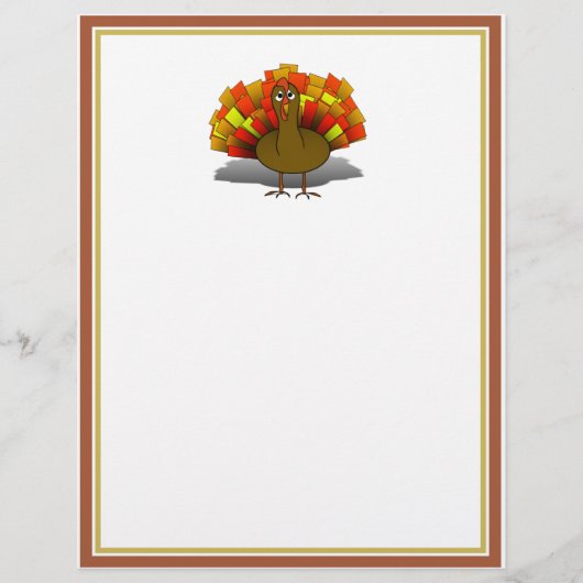 Besorgnis erregender Erntedank Türkei Flyer (Vorne)