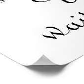 Besorgnis ist sinnlos poster (Ecke)