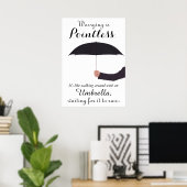 Besorgnis ist sinnlos poster (Heimbüro)