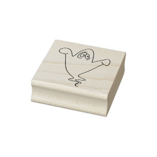 Besorgte Geist-Illustration Kunststempel Gummistempel