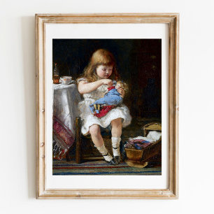 Besorgte kleine Mutter  Poster