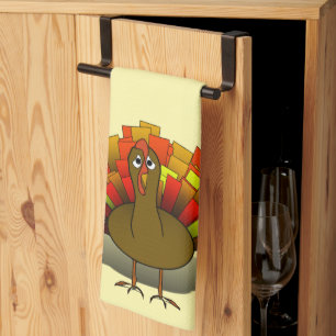 Besorgter Truthahn-Erntedankfest Geschirrtuch