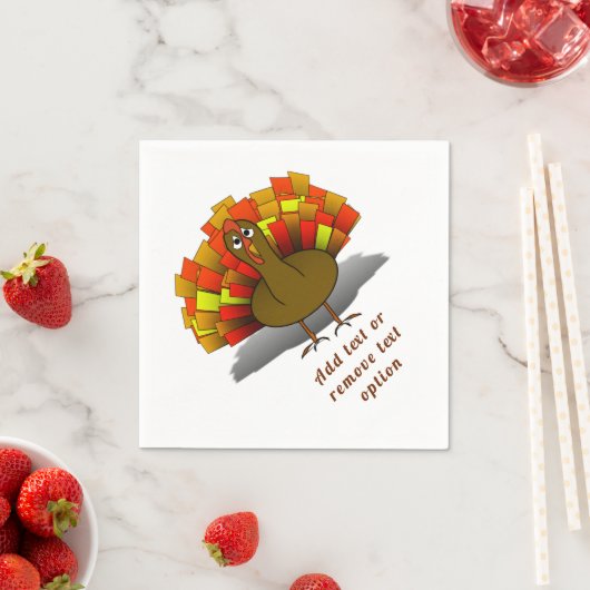 Besorgter Truthahn Thanksgiving Serviette (Beispiel)