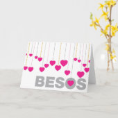 Besos-Blank-Grußkarte Karte (Gelbe Blume)