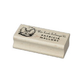 Bespectacled Baby Piglet Reading Library Gummistempel (Stempel)