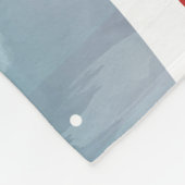 Bespectacled Polar | Mit Monogramm Fleecedecke (Ecke)