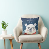 Bespectacled Polar | Monogramm Kissen (Stuhl )