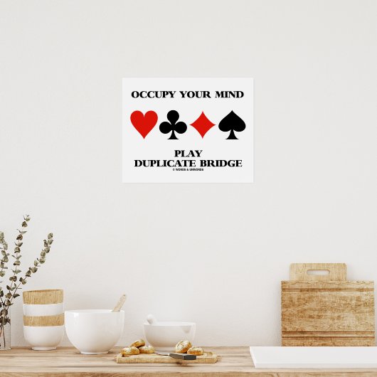 Bespielen Sie Ihre Gedanken, indem Sie Duplikate B Poster (Küche)