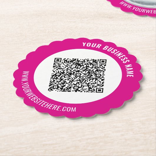 Bespitzelte Werbe-QR-Code-Papieruntersetzer Beispi Untersetzer (angewinkelt)