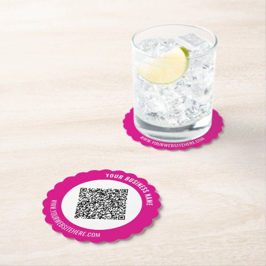 Bespitzelte Werbe-QR-Code-Papieruntersetzer Beispi Untersetzer (Vor Ort)
